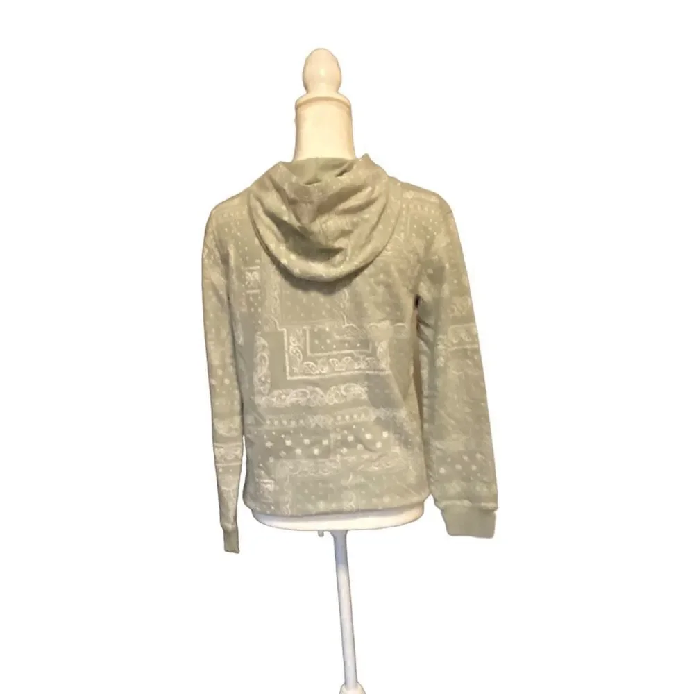 Art Class Kids Hoodie Sage Green and White Size L (12/14)